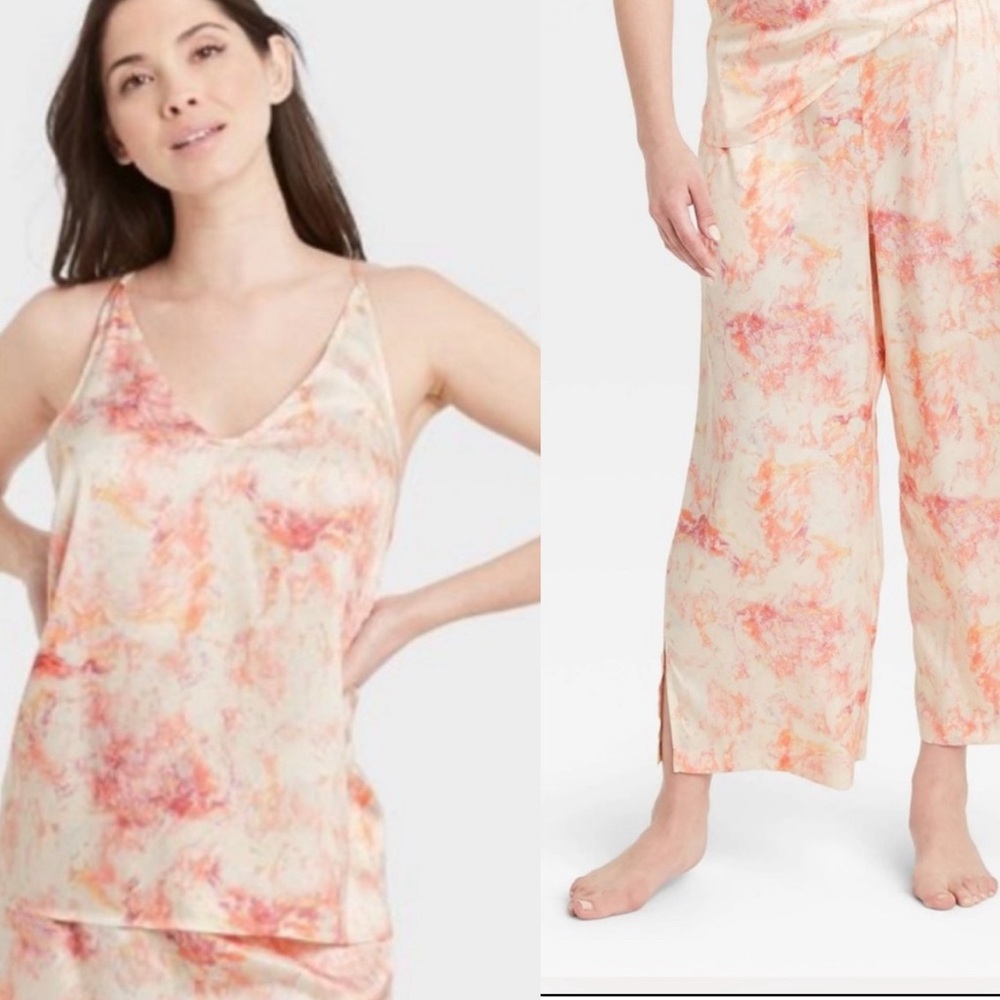 EUC- Stars Above 2 Pc. Tie-Dye Cami & Capri Length Bottom Pajama Set